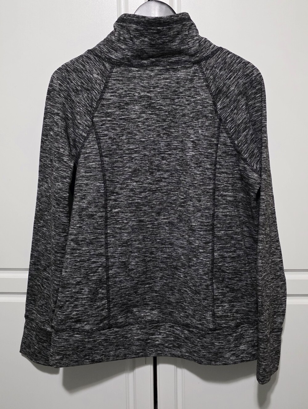 Gerry Womens Heathered Black/Gray  Performance Turtleneck PullOver Sweatshirt - Picture 11 of 12